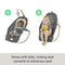 Ingenuity Every Season 2-in-1 Baby Rocker Seat, WESLEY (Grey) - Like New