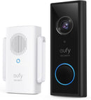 eufy Security, Video Doorbell 2K (Battery-Powered) with Chime T8212111 - Like New