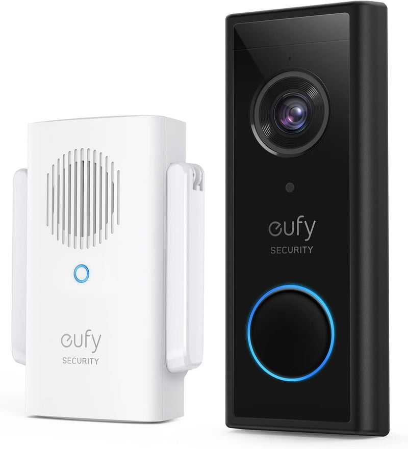eufy Security, Video Doorbell 2K (Battery-Powered) with Chime T8212111 - Like New