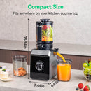 ORMEO QUIET COLD PRESS JUICER - SILVER/BLACK - Like New