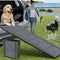 HERCCRETA WIGGE DOG RAMP FOR CAR, 63" LONG & 17" WIDE FOLDING PORTABLE DOG RAMPS - Like New