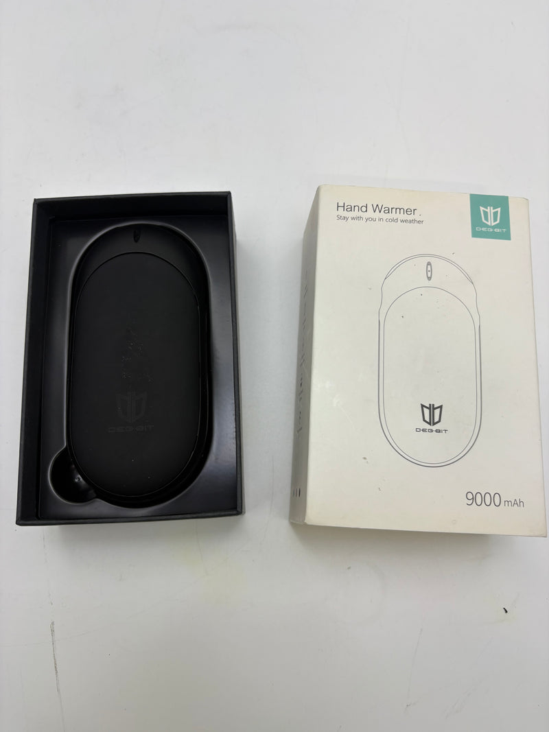 DEGBIT 9000MAH 14H LONG-LASTING RECHARGEABLE HAND WARMER 3S - BLACK - Like New
