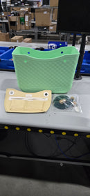 BUILD A BAGG BOCABAGG RUBBER BAG W/ ROPE & SIDE POCKET - GREEN, DARK GREEN, TAN - Like New