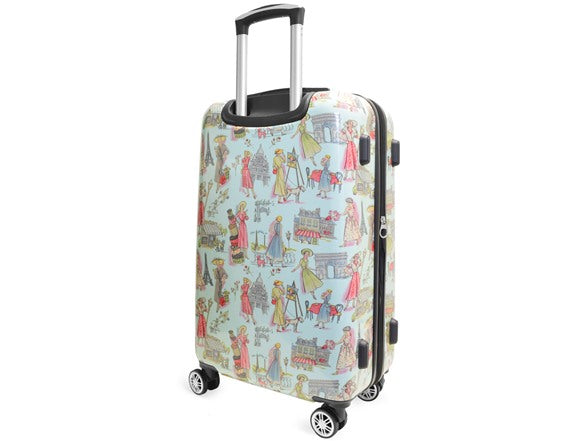 ADRIENNE VITTADINI 3-PIECE ROLLER LUGGAGE SET NWT - BLUE - Like New