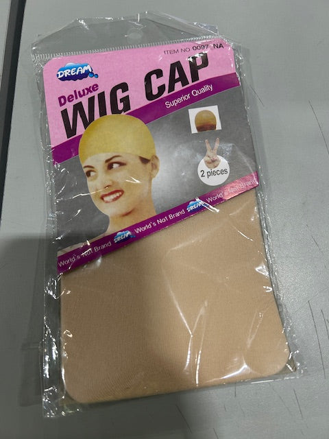 DREAM DELUXE LIGHT TAN 2 PIECE WIG CAP - LIGHT TAN - Brand New