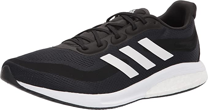 Adidas Men's Supernova Trail Running Shoe Black/White/Halo Silver Size 13 Like New