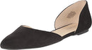 NINE WEST WOMEN'S STARSHIP SUEDE BALLET FLAT, SIZE: WOMEN 11, BLACK NUBUCK - Like New