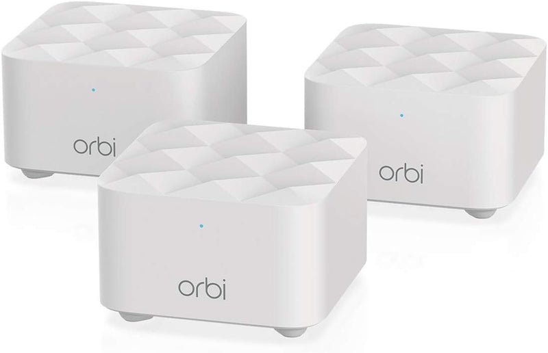 ORBI RBK13 (RBR10 Router + 2x RBS10 Satellites) AC1200 Wifi Mesh Router - White Like New