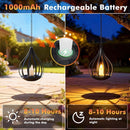 KAGOLING SOLAR LANTERNS OUTDOOR WATERPROOF 1 PACK SOLAR LIGHTS OUTDOOR - BLACK - Like New