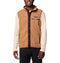 COLUMBIA HELVETIA II SHERPA PILE FLEECE VEST SIZE: MEN L CAMEL BROWN - Brand New