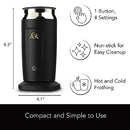 L'OR BARISTA FROTHER STEAMER HOT COLD FOAM MAKER WARMER 8.5OZ/250ML - BLACK - Like New