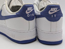 NIKE AIR FORCE 1 BY YOU CUSTOM SNEAKERS - SIZE: MEN 9.5 - WHITE/BLUE - Like New