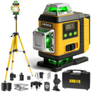ABQOQ LASER LEVEL WITH TRIPOD - BLACK/YELLOW - Like New
