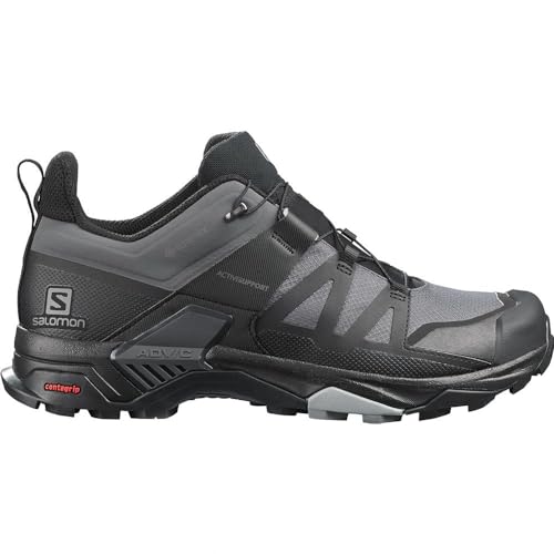 L41385100 Salomon Men's X Ultra 4 Gore tex Hiking Shoes Magnet/Black Size 10.5 - Brand New