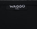 Waggo Canvas Dog Bag Carrier Tote Purse for Travel with Pocket - Black - Brand New