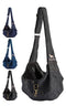 NOAH & PAW DOG SLING CARRIER, SMALL DOGS & CATS, ADJUSTABLE, SL-SNP - BLACK - Like New