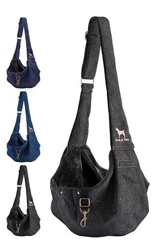 NOAH & PAW DOG SLING CARRIER, SMALL DOGS & CATS, ADJUSTABLE, SL-SNP - BLACK - Like New