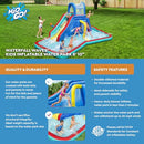 BESTWAY H2OGO! WATERFALL WAVES MEGA WATER PARK UP TO 6 CHILDREN - RED - Like New