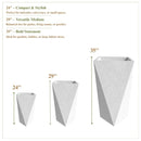 LEISUREMOD ALOE FIBERSTONE AND MGO CLAY PLANTER - WHITE - Like New