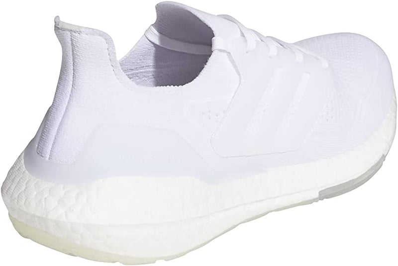 FY0379 Adidas Men's Ultraboost 21 Running Shoe White/White/Grey Size 10.5 Like New