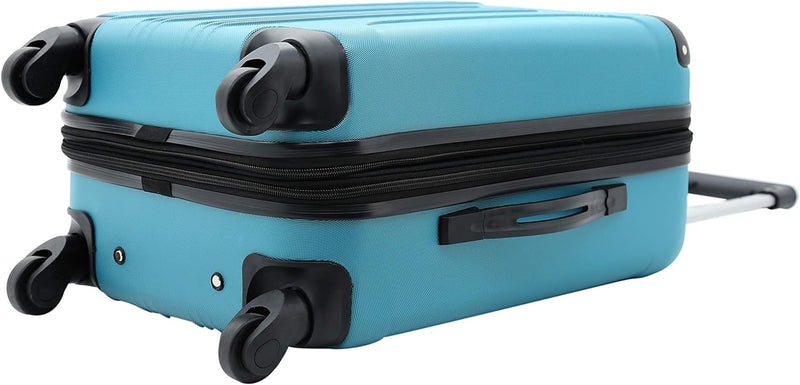 Travelers Club Chicago Plus Carry-on Luggage and Accessories Set of 5 Piece Teal Like New