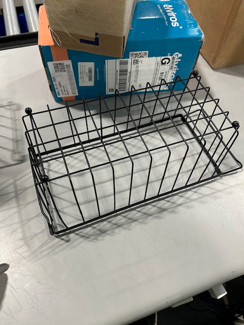 GENERIC BLACK 14" BY 7" KITCHEN SUPPLY HOLDER - BLACK - Like New