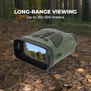 VIVITAR DIGITAL CAMERA BINOCULAR 16MP QHD 2.7K RED BODY - GREEN - Like New