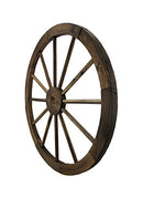 Zeckos 24 Inch Diameter Wooden Wagon Wheel Decorative Wall Hanging - Like New
