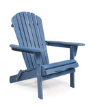 SoliWood Outdoor Folding Adirondack Chair - Leisure Blue - Like New