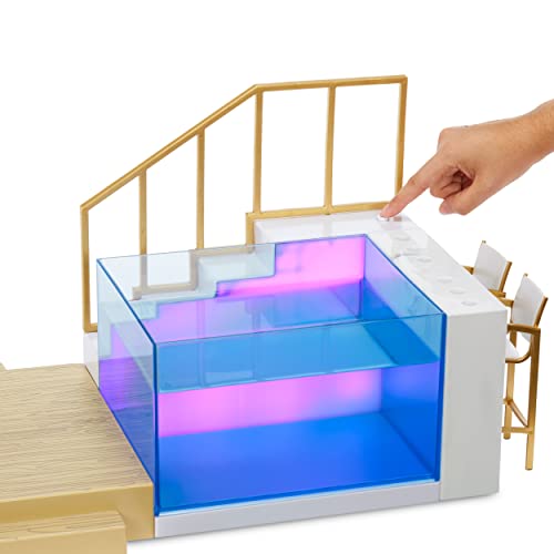 RAINBOW HIGH COLOR CHANGE POOL & BEACH CLUB PLAYSET - MULTICOLOR - Like New