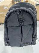 HUGO TARIC NYLON BLEND DOUBLE POCKET BACKPACK,ONE SIZE - PITCH BLACK - Like New
