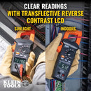 KLEIN TOOLS CL710 PRO DIGITAL CLAMP METER WITH ILLUMINATED DIAL 600A - BLACK - Like New