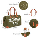 KABAQOO Diaper Bag Tote Mommy Bag for Hospital Newborn Registry - Olive Green - Brand New