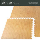 Forest Floor 3/8 Inch Thick Foam Tiles, Premium Wood Grain, 24 Sq Ft, B010MCY0RY - Brand New