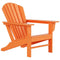 WO WESTIN OUTDOOR WO HOME FURNITURE HDPE ADIRONDACK CHAIR - ORANGE - Like New