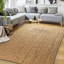 Signature Loom Natural Jute Area Rug (3x5 ft) - Farmhouse, Handcrafted, Durable - Brand New