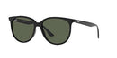 RAY-BAN RB4378 SQUARE SUNGLASSES FOR WOMEN FOR MEN - BLACK / DARK GREEN - 54 - Like New