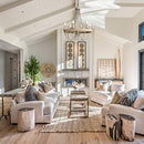 PARROT UNCLE CHANDELIERS FOR DINING ROOM, FARMHOUSE - FLAXEN - Like New