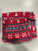 CUDDL DUDS KIDS 2 PIECE PAJAMAS SET - SIZE: YOUTH M(8) - RED - Like New