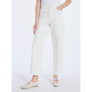 FREE ASSEMBLY CROPPED CARPENTER BARREL JEANS 27" INSEAM - SIZE 10 VANILLA CREAM - Brand New