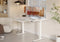 YDN ELECTRIC STANDING DESK DRAWERS 55 X 24 INCH ADJUSTABLE STAND UP - WHITE - Like New