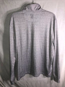 PGA TOUR MOTIONFLUX 360 QUARTER-ZIP LONG SLEEVE STRIPED M - LIGHT GRAY HEATHER - Brand New