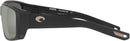 Costa Del Mar Tuna Alley Pro Rectangular Sunglasses 06S9105 - BLACK/GREY SILVER - Like New