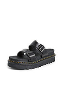 23523001 DR. MARTENS UNISEX MYLES BLACK BRANDO SANDAL SIZE M5/W6 BLACK BRANDO - Like New