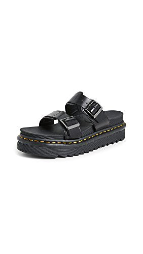 23523001 DR. MARTENS UNISEX MYLES BLACK BRANDO SANDAL SIZE M5/W6 BLACK BRANDO - Like New