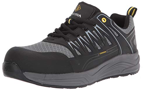 106001BLG Terra Men's Rebound Composite Toe Industrial Boot Black/Gray Size 7 - Like New
