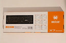MIXIE X7 USB STANDARD CORDDED KEYBOARD - WIRED, ERGONOMIC, FULL SIZE - BLACK - Like New