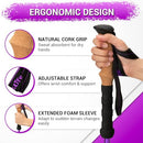TheFitLife Trekking Poles Lightweight 7075 Aluminum Hiking Sticks Cork Grips - Like New