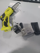 SUN JOE 24V ION+ CORDLESS 3000-RPM CHAIN SAW W/2.0-AH BATTERY & CHARGER - GREEN - Like New