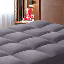 DOPEDIO MATTRESS TOPPER TWIN SIZE EXTRA THICK PILLOW,8-21IN DEEP POCKET - GRAY - Brand New